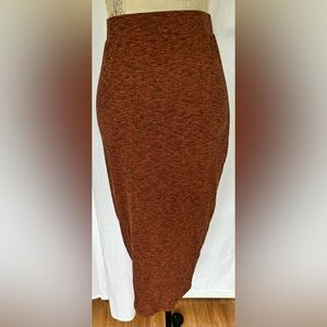 Wild Fable Women’s Mid Rise Jersey Midi Skirt in Pumpkin Spice Sz M